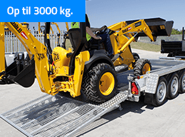 Maskintrailer 3000 kg 