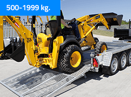 Maskintrailer 500-1999 kg