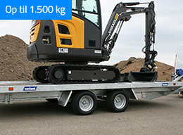 Erhvervs ladtrailer 1500 kg
